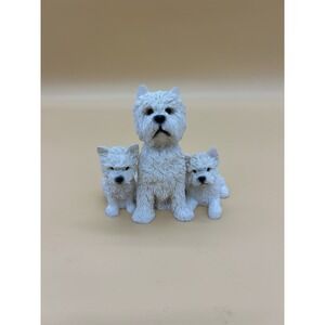 Leonardo‎ Collection West Highland Terrier Family Figurine 1998 White Dog